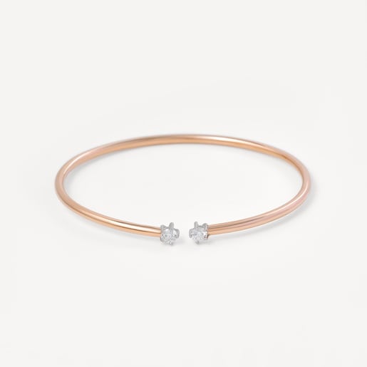 Esclava ATELIER 24/7 de oro rosa con diamantes