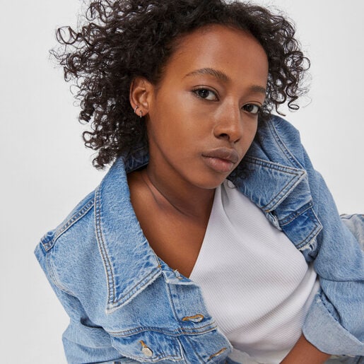 Piercing de oreja de acero TOUS Basics