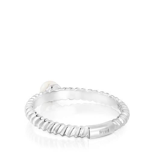 Anillo de plata y perla cultivada TOUS Motivos