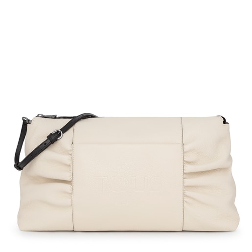 Sac à bandoulière TOUS Empire grand beige