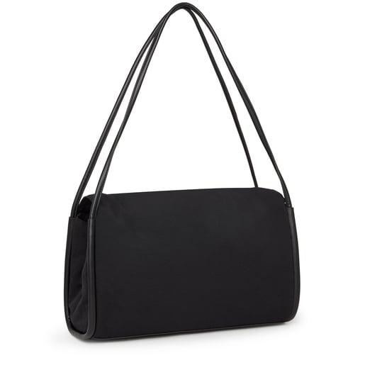 Velká černá Crossbody kabelka TOUS Empire Cotton