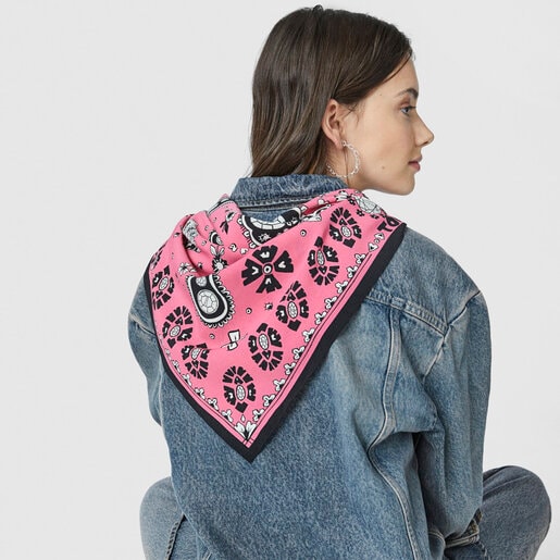 Foulard bandana TOUS Gems rose