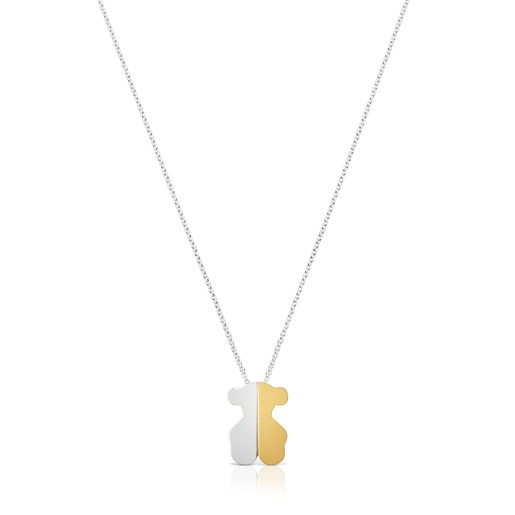 Two-tone Necklace with 20 mm bear motif TOUS 1950