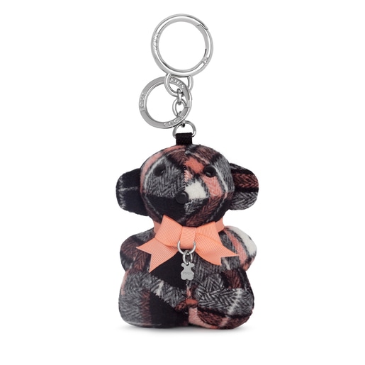 Porta-chaves Teddy Bear Square preto