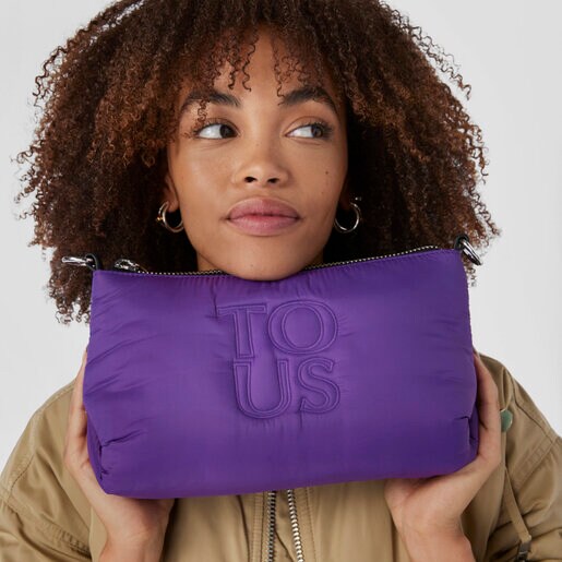 ライラックカラーのクロスボディバッグ TOUS Balloon Soft