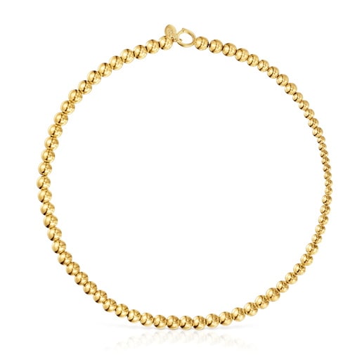 Collar corto con motivos de baño de oro 18 kt sobre plata Eugenia X TOUS