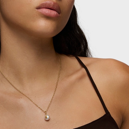 Gold Sweet Dolls Pendant with pearl