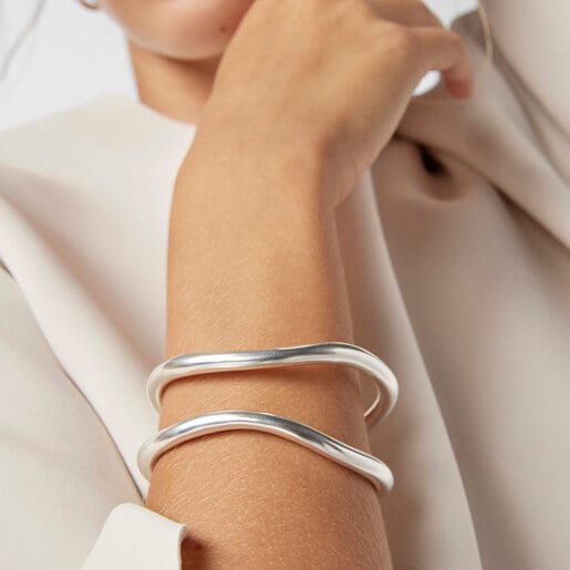 עגילי האב חצי חישוק כסף