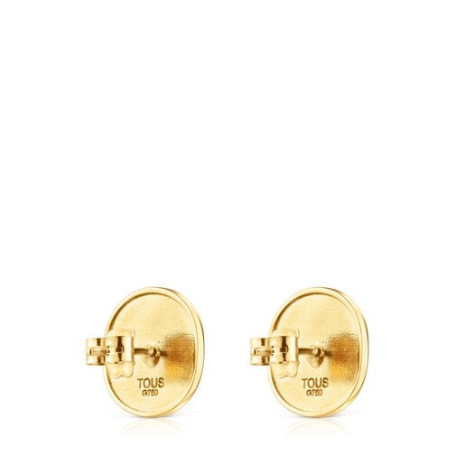 Gold Oursin Earrings