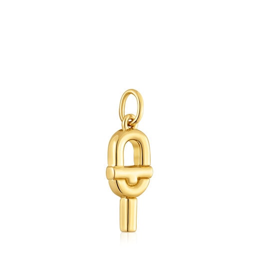 Pendente in argento placcato oro 18 kt piccolo TOUS MANIFESTO