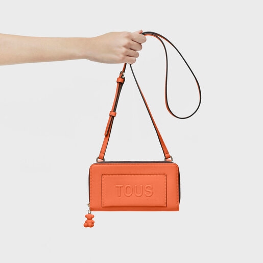 Billetera portamóvil naranja TOUS La Rue New