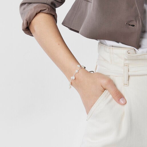 Pulsera de plata y perlas TOUS Icon Pearls