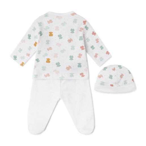 Conjunto de bebé de recién nacido Joy blanco