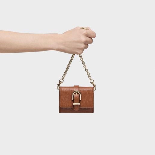 Camel-colored hanging Change-purse cardholder TOUS Buckles