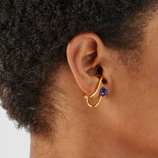 TOUS Vibrant Colors Earcuff with lapis lazuli and colored enamel