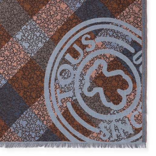 Jacquard-Foulard Kaos Mini Stamp in Bunt