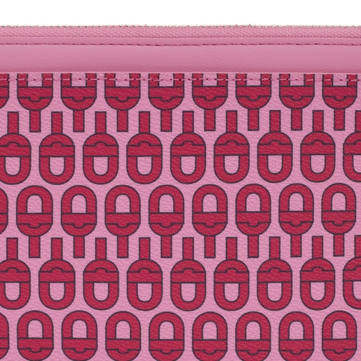 Fuchsia-colored Wallet-cellphone case TOUS MANIFESTO Essence