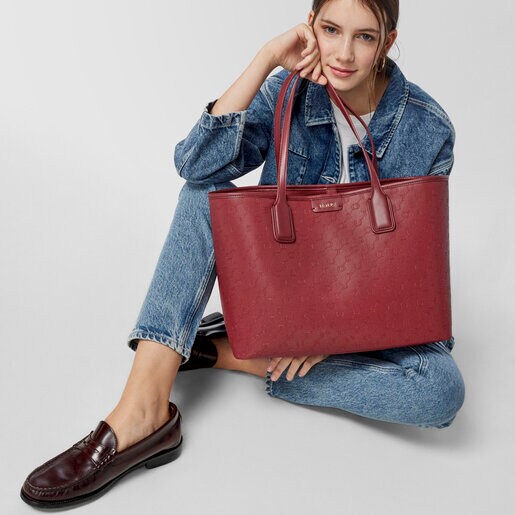 Capazo grande Script Day burdeos