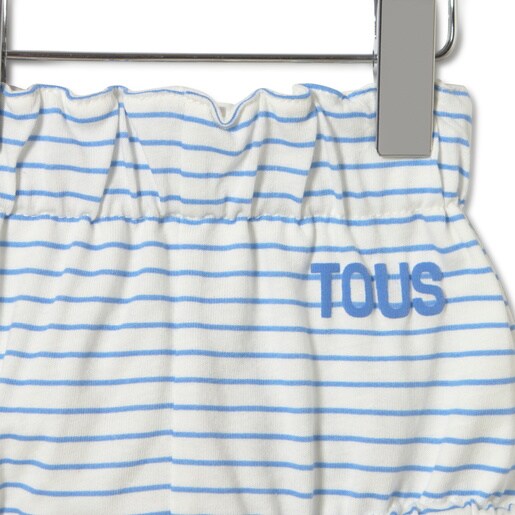 Baby girls sleeveless outfit in Vibrant blue