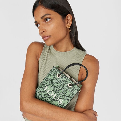 Mini bolso caqui TOUS Kaos Mini Evolution