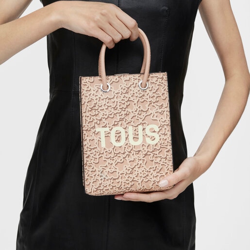 トープカラーの Pop ミニバッグ Kaos Mini Evolution