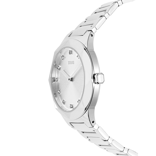 Analogue watch with steel wristband Karat Oval | TOUS