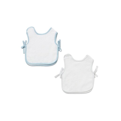 Pack de baberos bebé Triangulo azul celeste