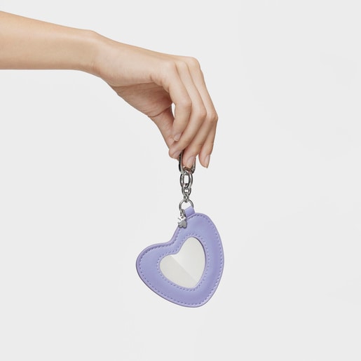 ダークライラックカラーのキーホルダー Mirror Motifs