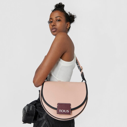 ピンクのミディアムクロスボディバッグ TOUS Halfmoon