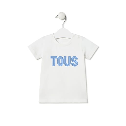 Beach t-shirt in Line blue