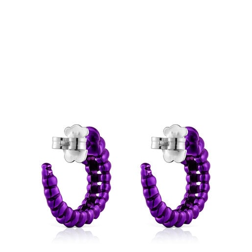 Lilac silver Virtual Garden Earrings | TOUS
