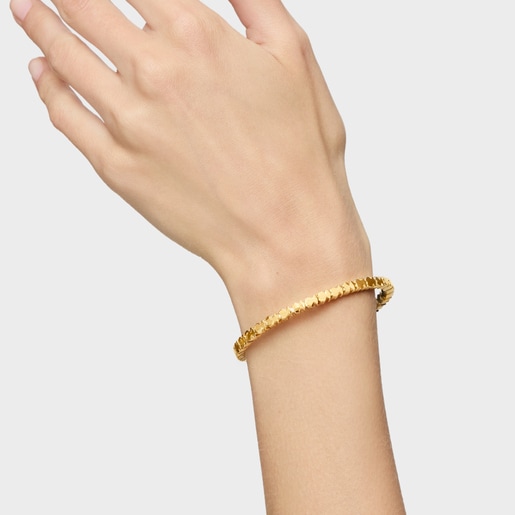 Silver Vermeil Straight bears Bracelet