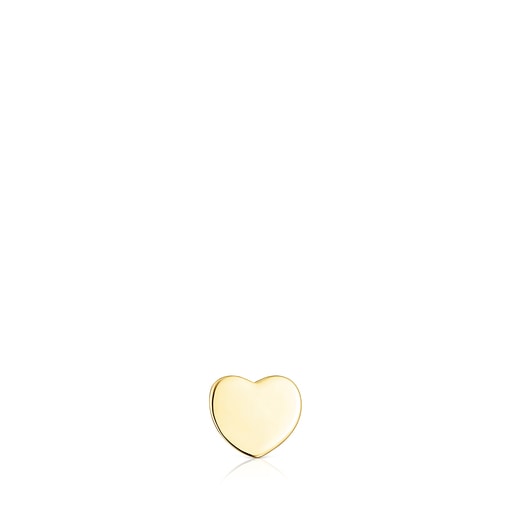Piercing de orelha TOUS Basics com coração em ouro