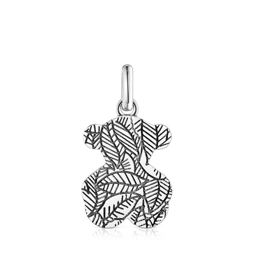 Pendentif Fragile Nature petit en Argent bruni