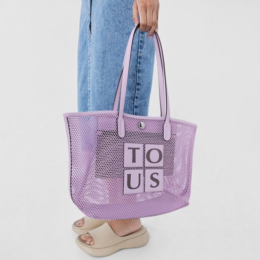 Cabas TOUS Net mauve