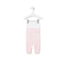Baby leggings in plain pink