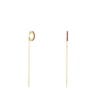 Silver vermeil TOUS Straight Earcuff earrings with rhodolites