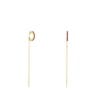 Silver vermeil TOUS Straight Earcuff earrings with rhodolites