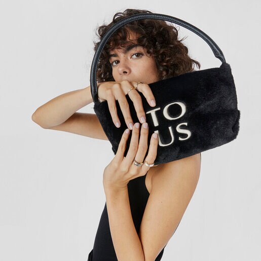 Bolso de hombro negro TOUS Balloon Wild