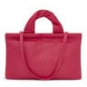 Fuchsia-colored leather Shopping bag TOUS Dolsa