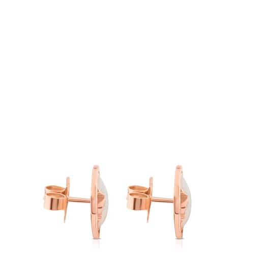 Boucles d'oreilles Camille en Vermeil avec Nacre.