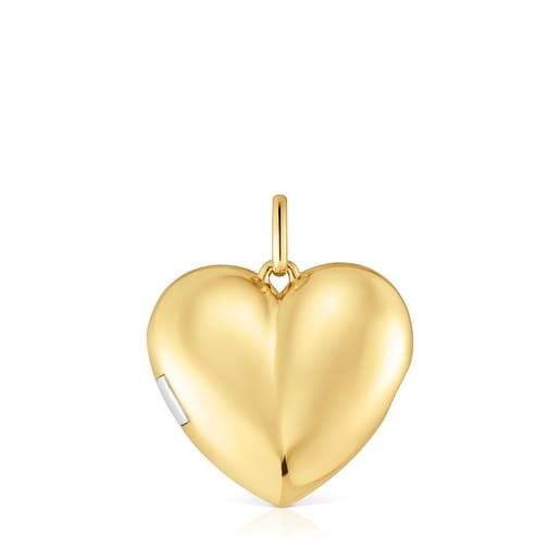 Two-tone heart Pendant Medallions