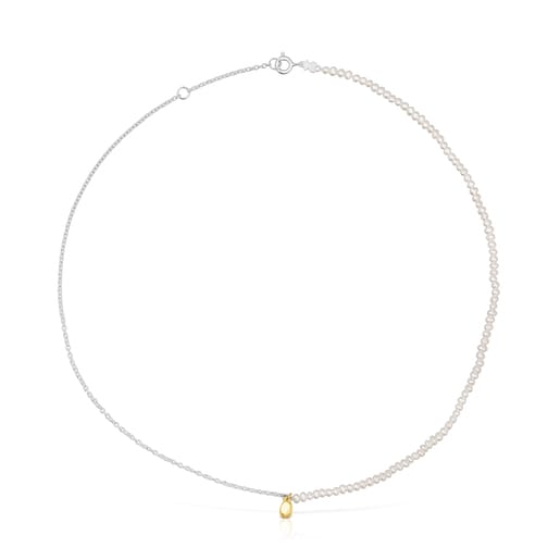 Two-tone TOUS Joy Bits necklace with pearls | TOUS