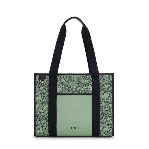 Large khaki TOUS Kaos Mini Evolution Amaya Shopping Bag