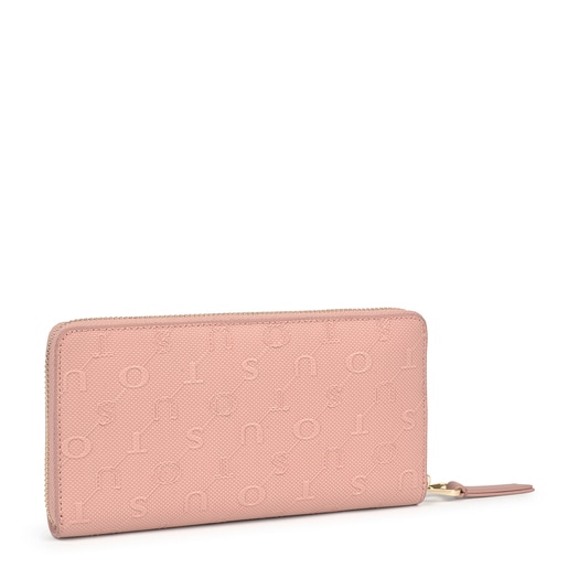 Billetera mediana Script Day rosa