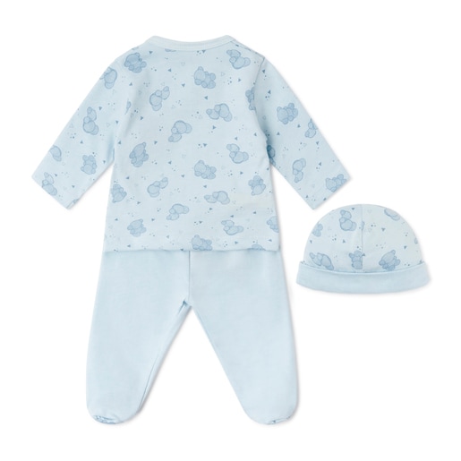 Newborn baby outfit Pic sky blue