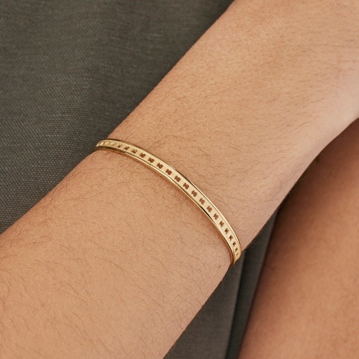 Silver vermeil TOUS Bear Row bracelet with silhouettes