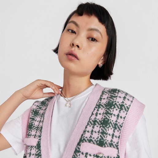 Silver Tiny Pendant with Pearl