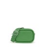 Green leather Crossbody reporter bag TOUS Miranda