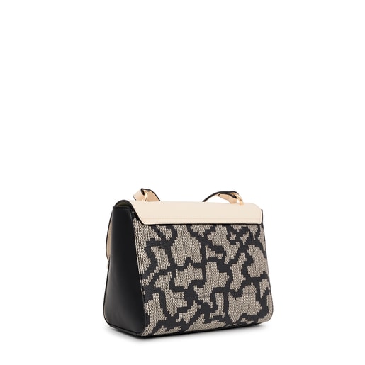 Beige Crossbody reporter bag Kaos Pix Soft